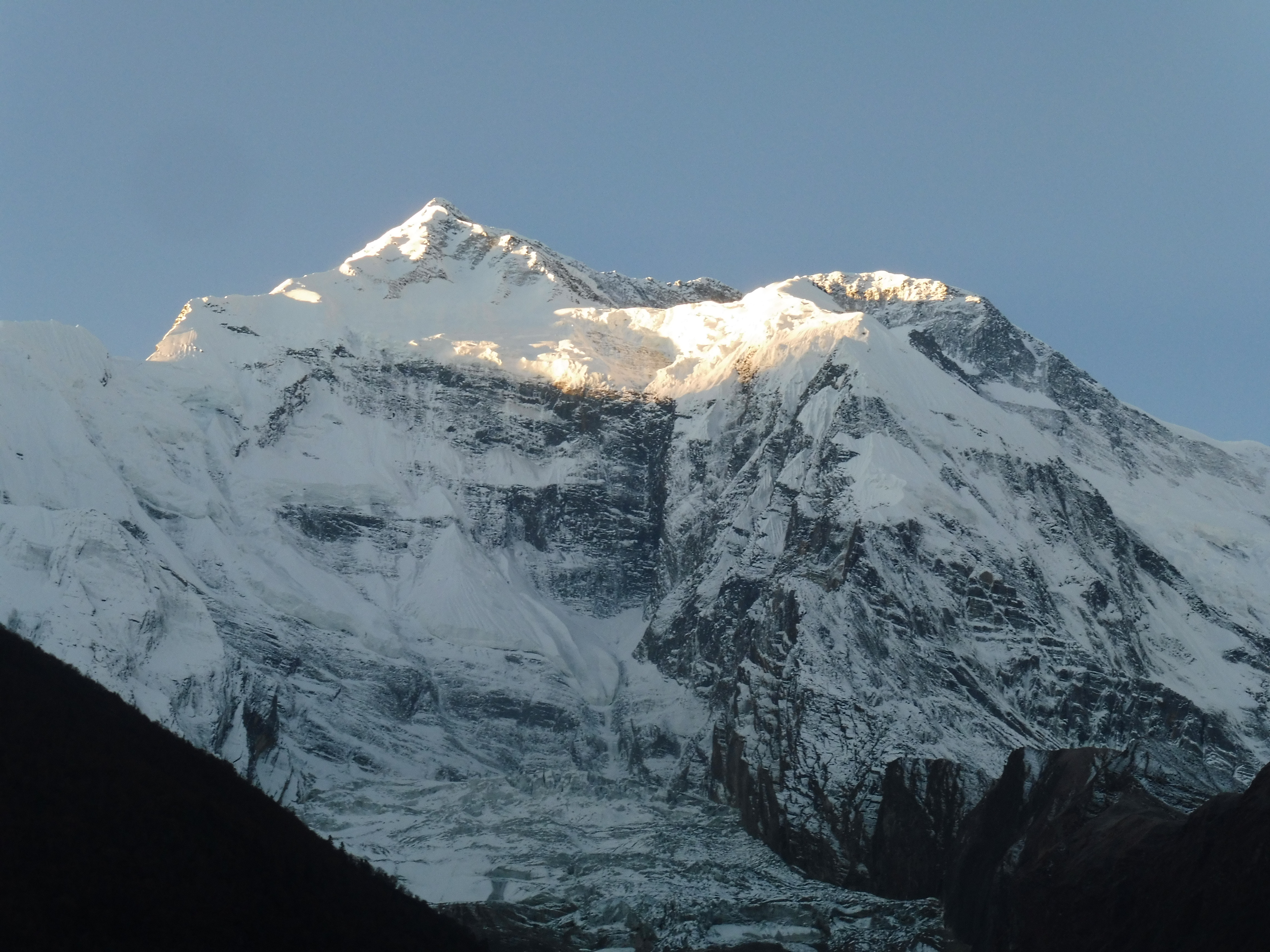 Cima innevata Nepal